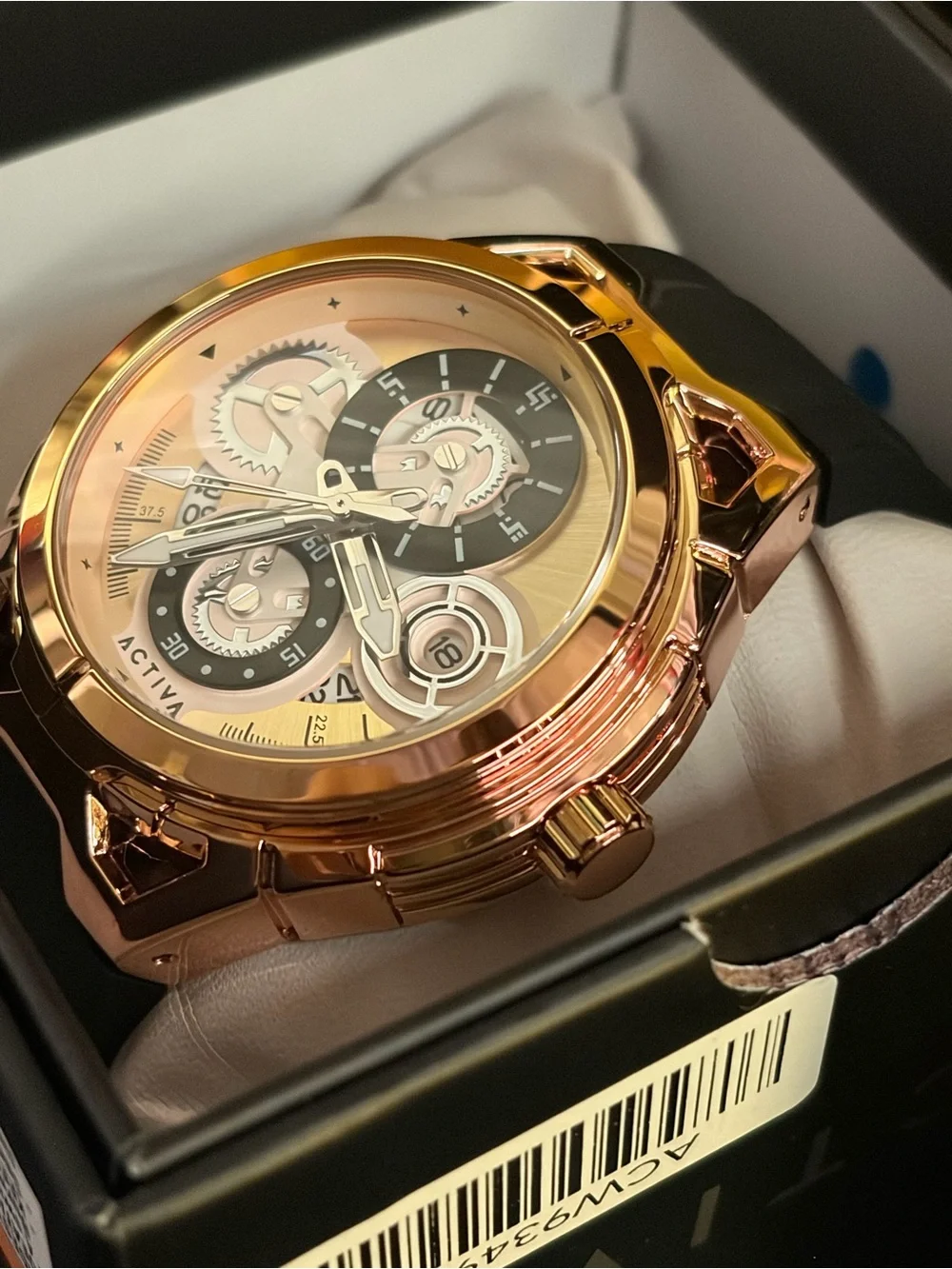 Activa DRIFT x Invicta Skeleton Gold Luxe Edition! 24K Gold & Black Casual Watch